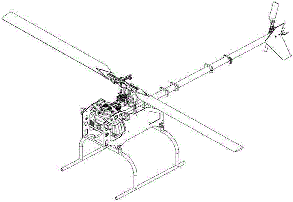 Oil-drive variable-pitch quad-rotor unmanned aerial vehicle