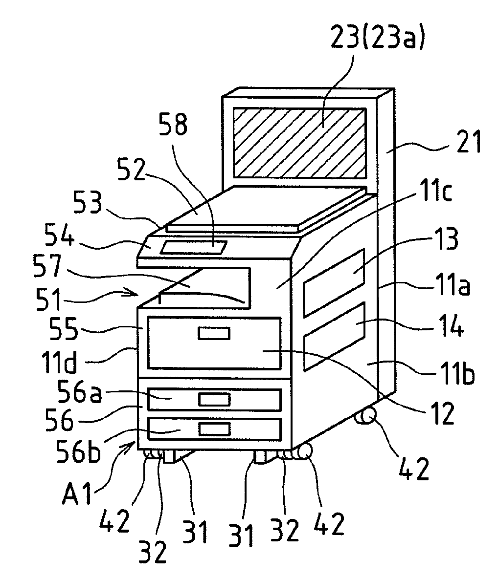 Image forming apparatus with display apparatus mounted