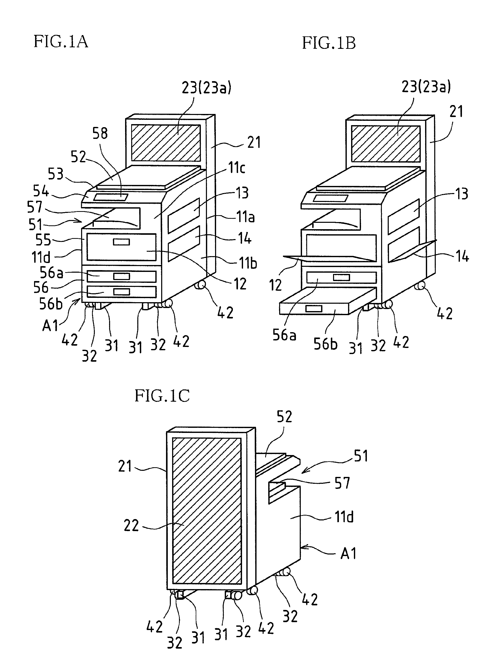 Image forming apparatus with display apparatus mounted