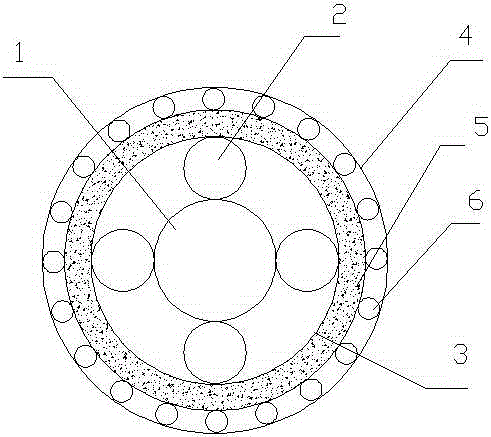 Basalt fiber composite cable