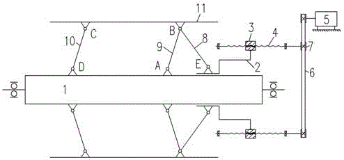 Automatic opening and closing device for hank reels of hank reeling machine