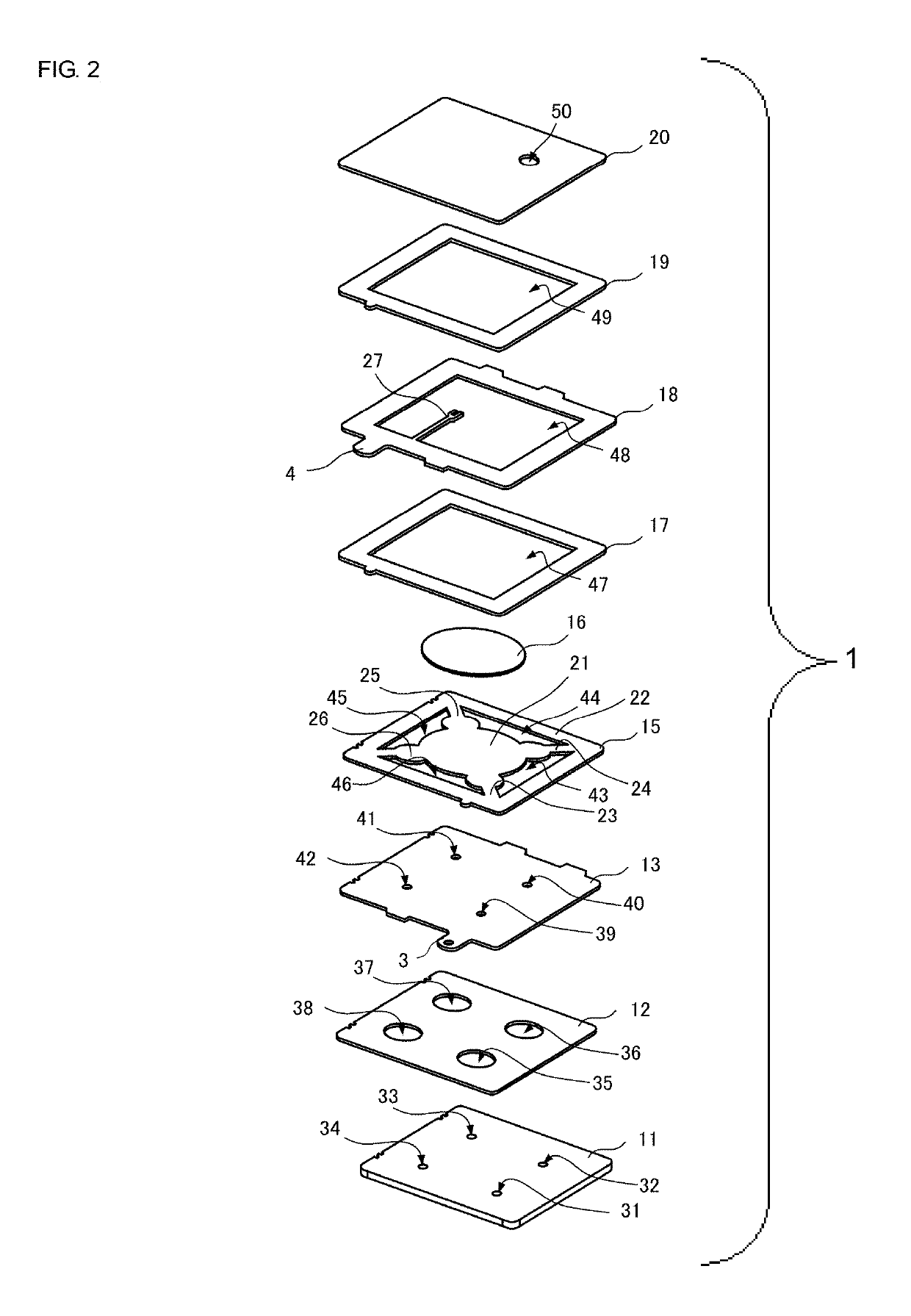 Fluid control device and pump