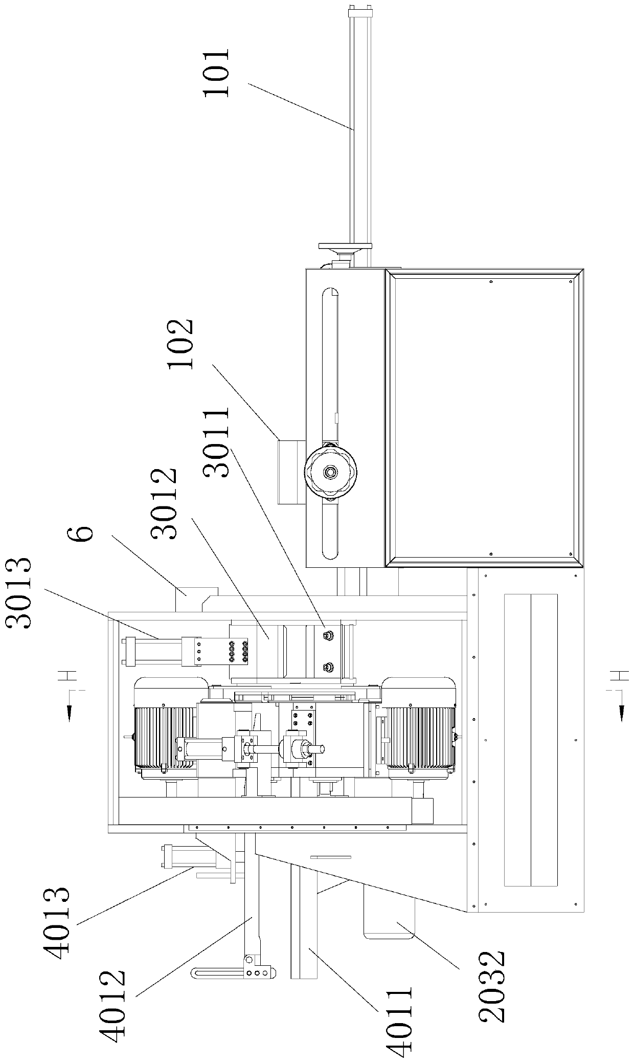 Iron pipe cutting machine