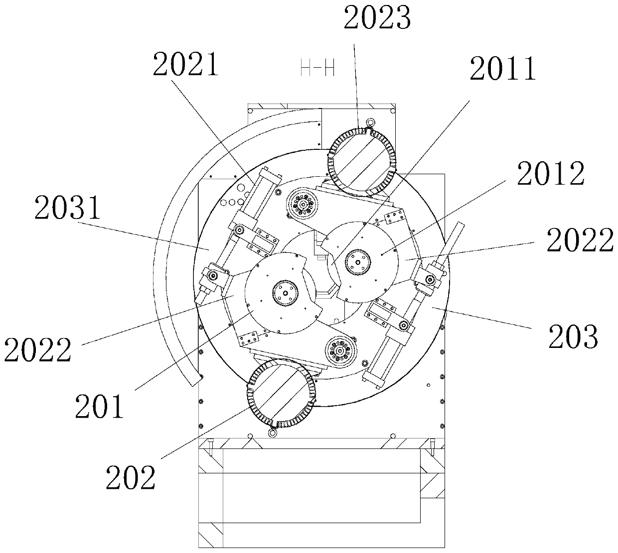 Iron pipe cutting machine