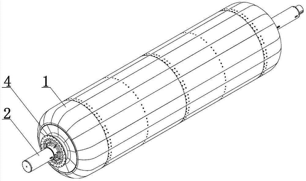 A barrel winding mold