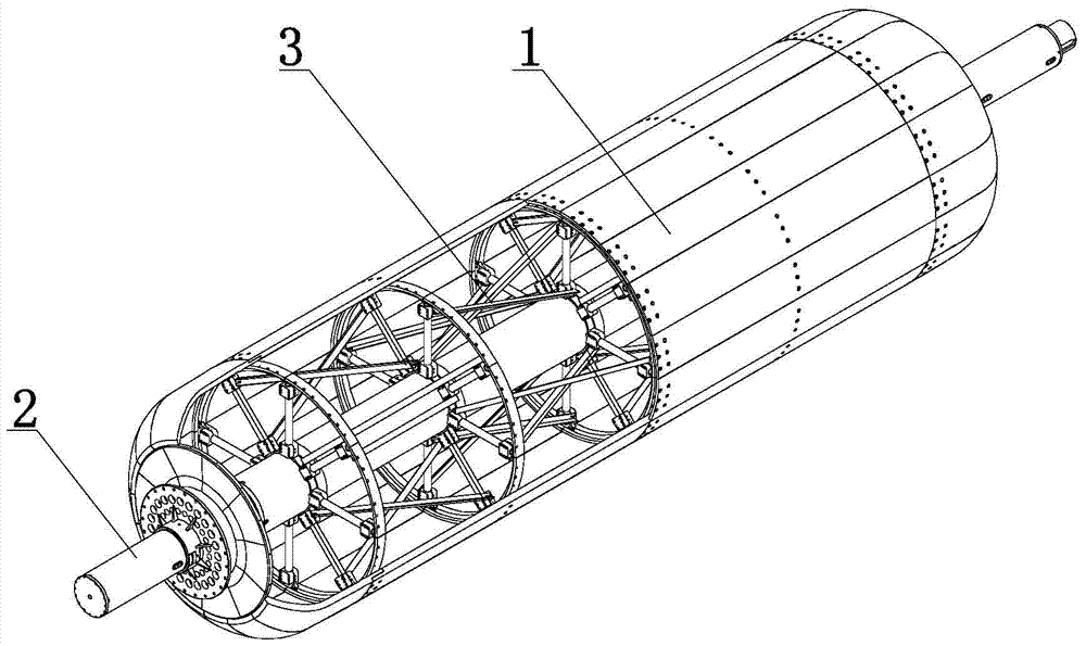 A barrel winding mold