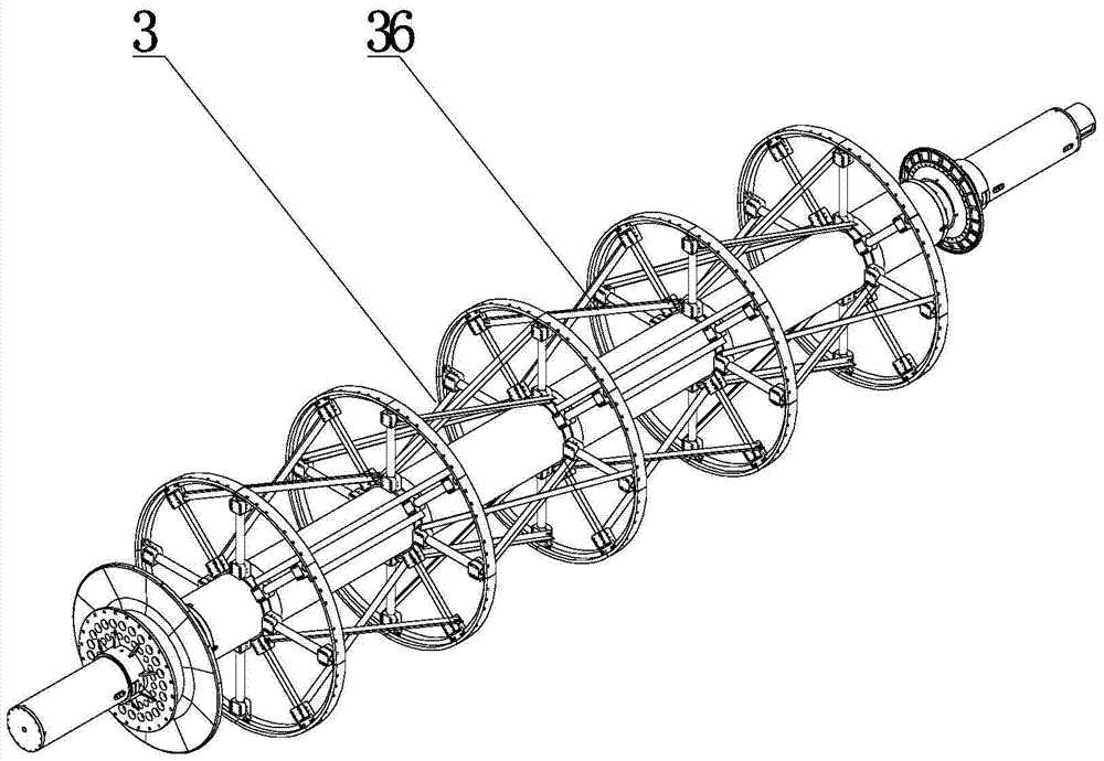 A barrel winding mold