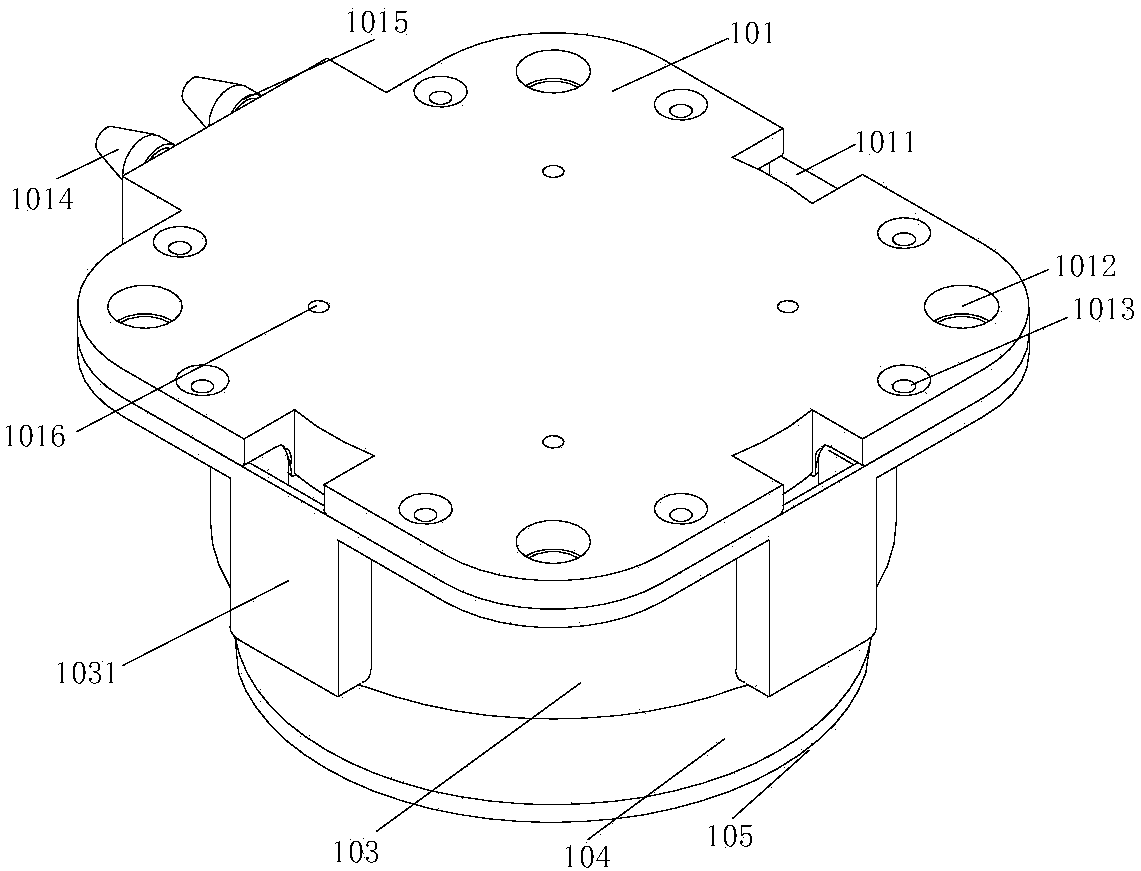 Bottom foot for household electrical appliance and household electrical appliance