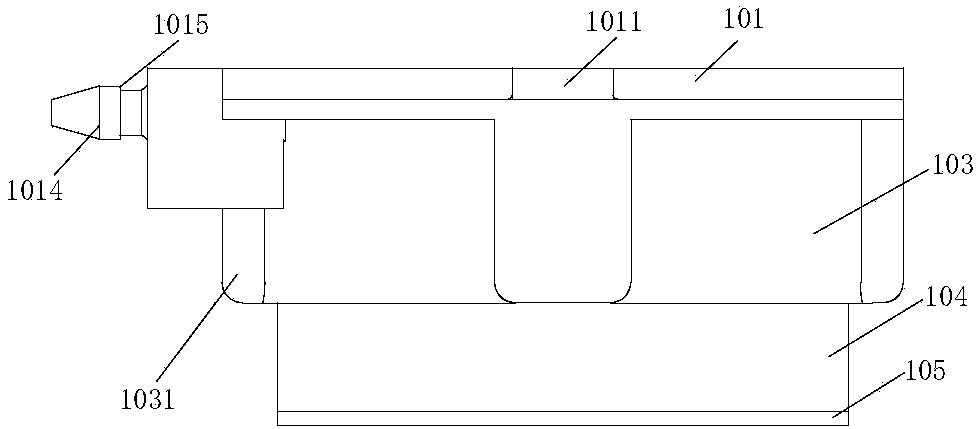 Bottom foot for household electrical appliance and household electrical appliance