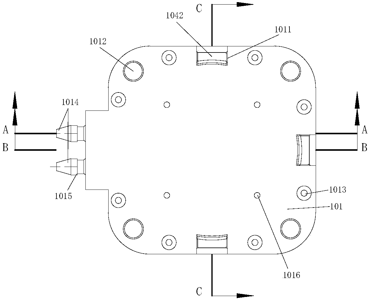 Bottom foot for household electrical appliance and household electrical appliance