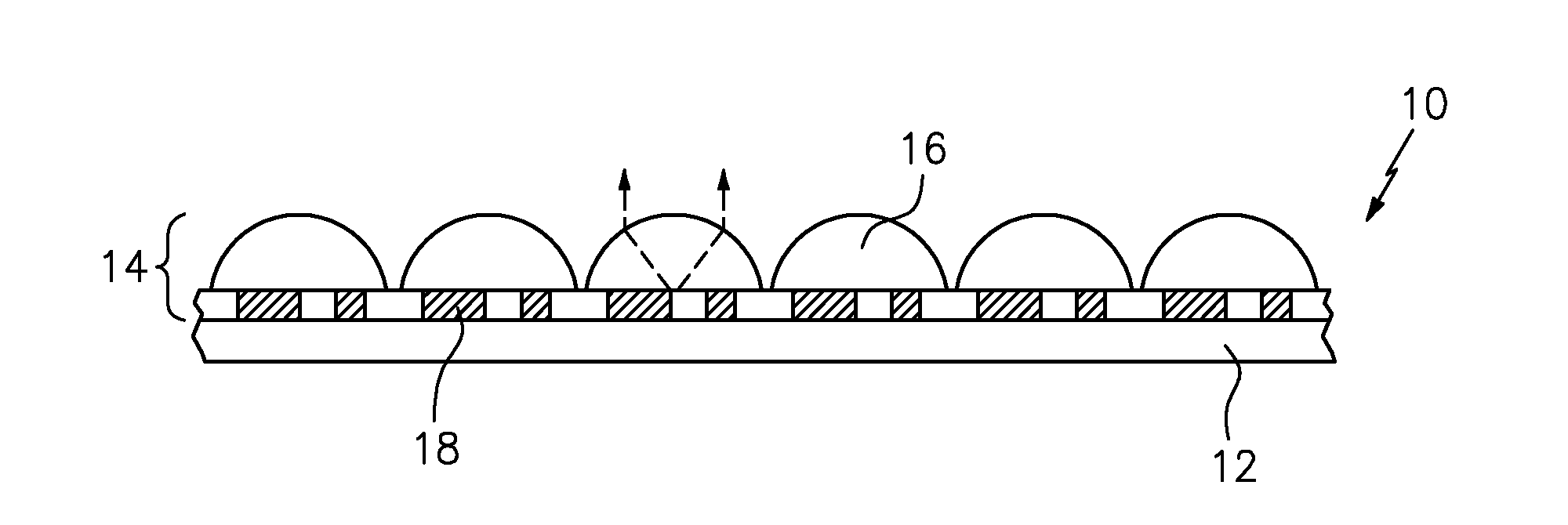 Optionally transferable optical system with a reduced thickness