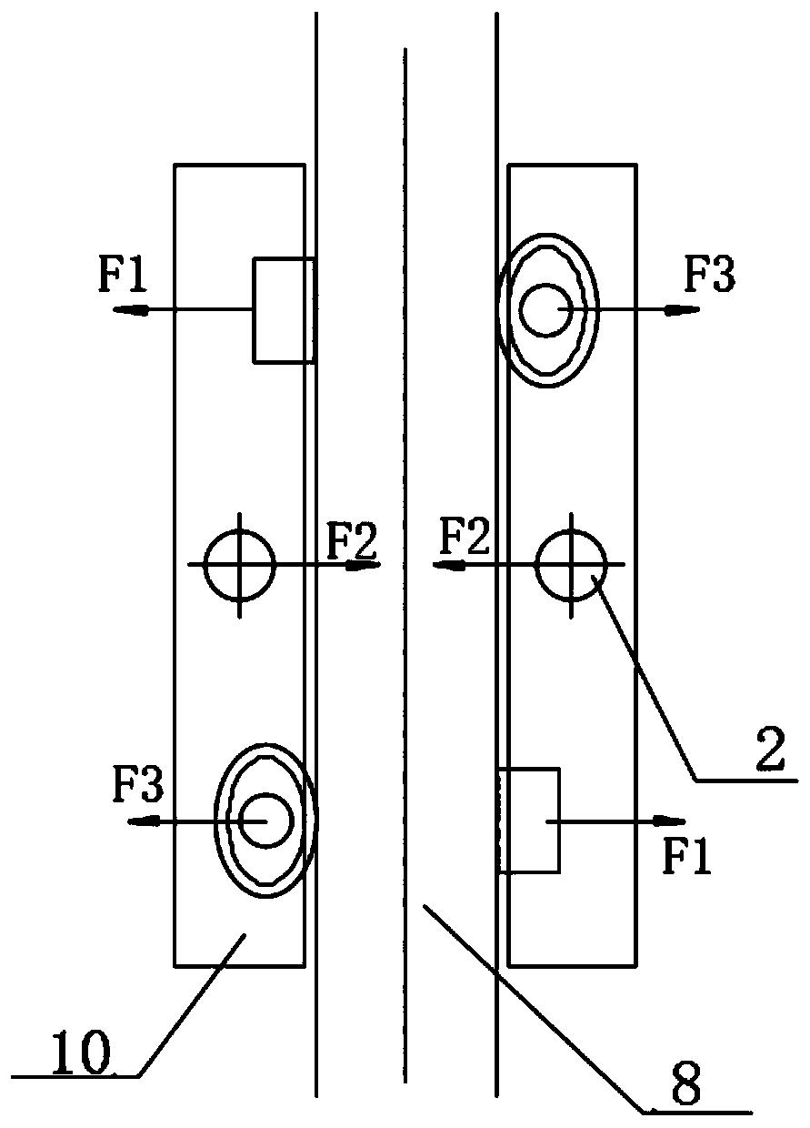 Rail clamping device and automatic force increasing rail clamping system