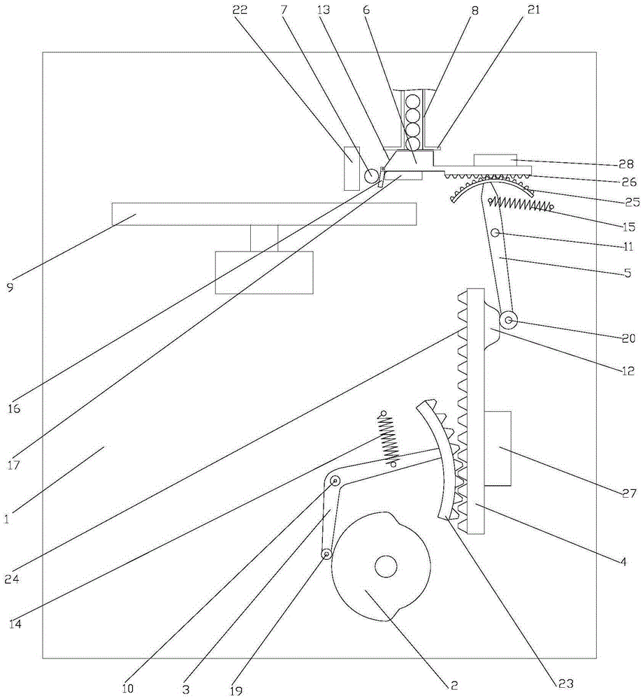 Ball grouping device