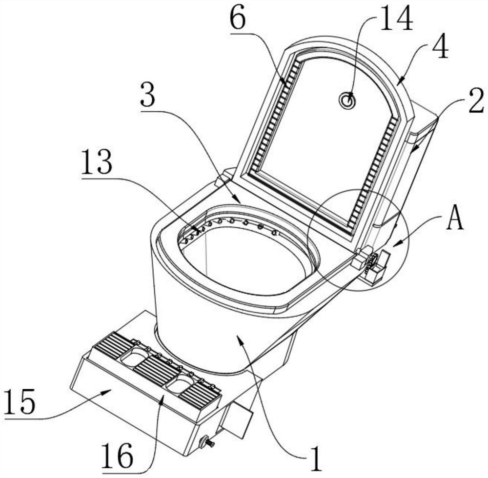 Epidemic prevention type intelligent induction disinfection closestool