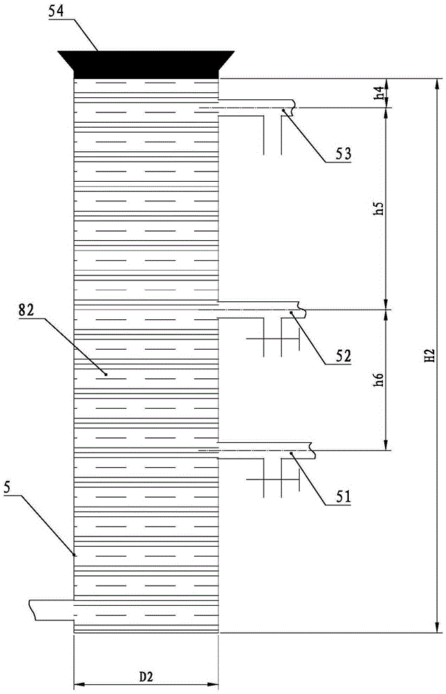 Inland water-bearing system saline water and fresh water interaction displacement simulation device and method