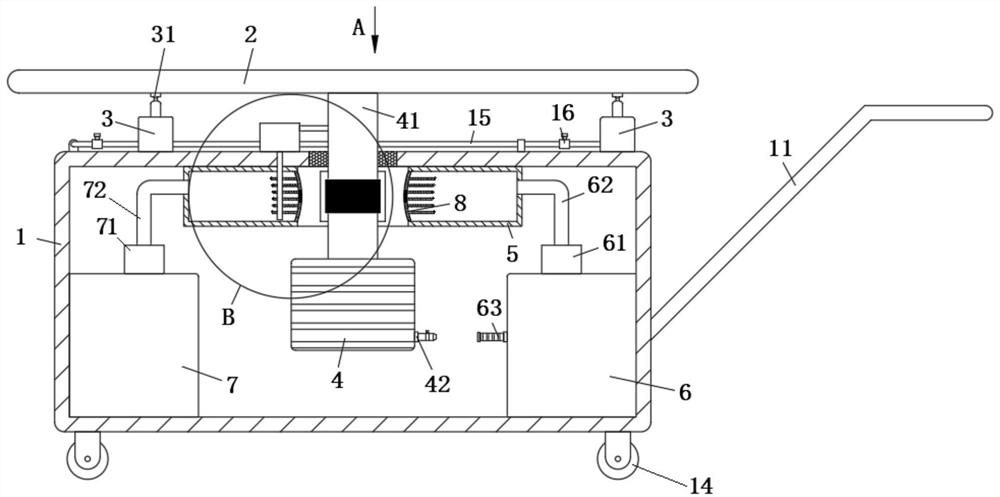 Self-leveling type water conservancy sprinkling irrigation device