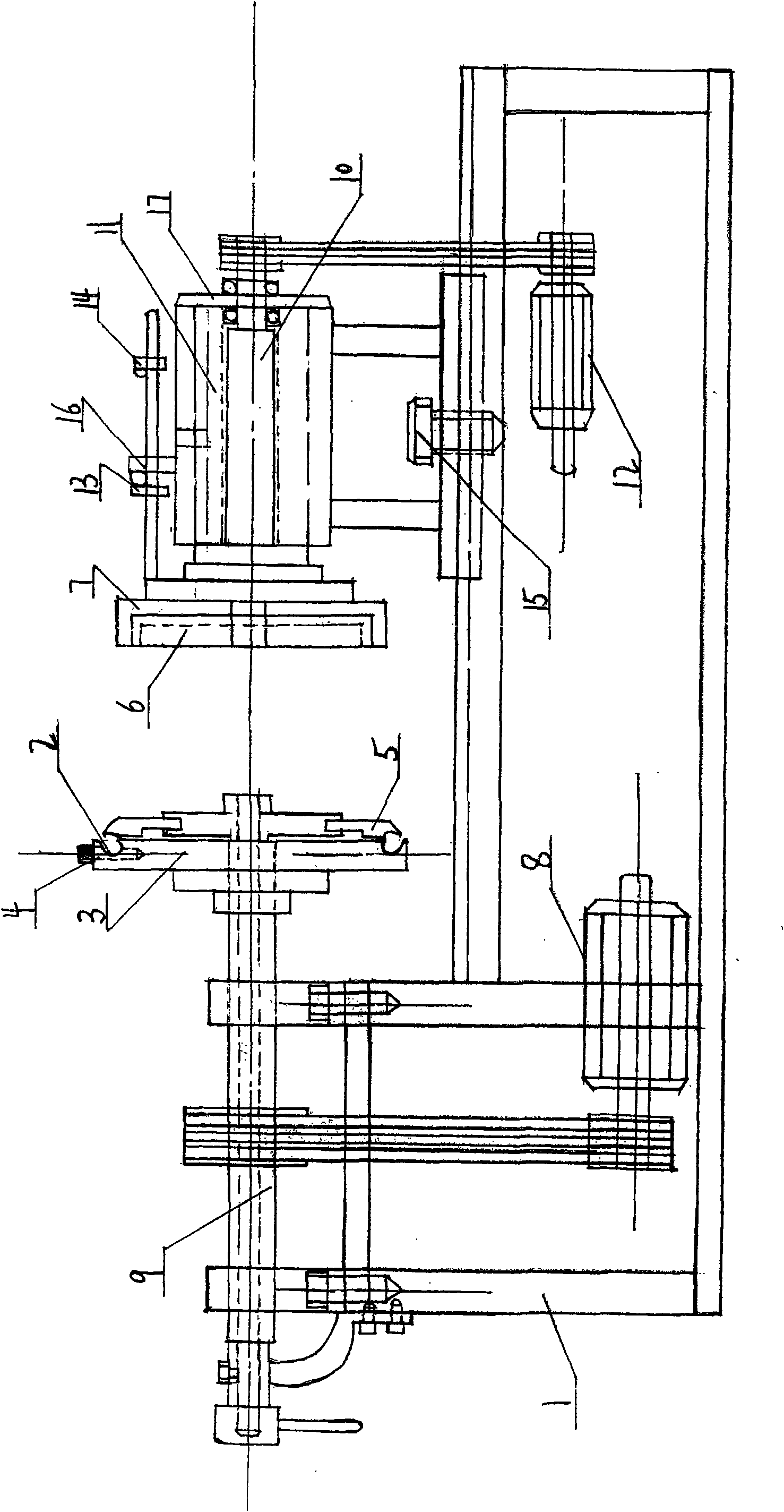 Paper barrel opening edge reeling machine