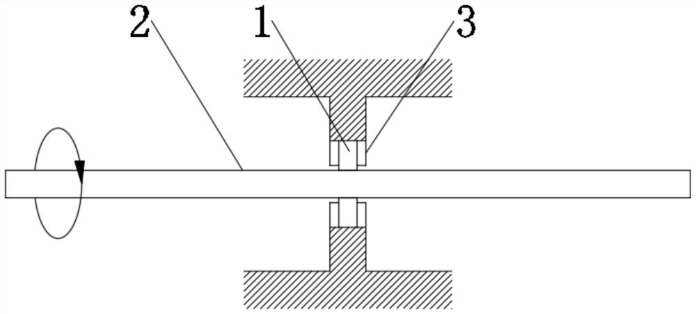 Generator with lubricating grease self-transposition bearing