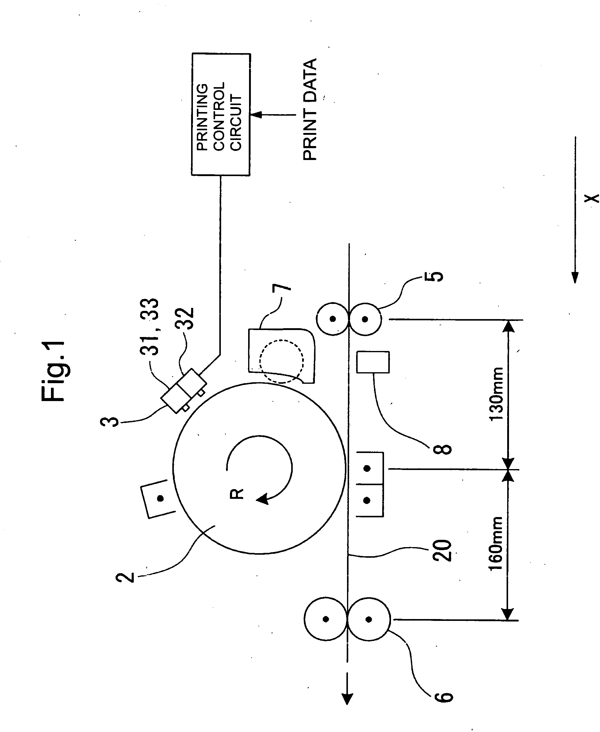 LED printer and print control method