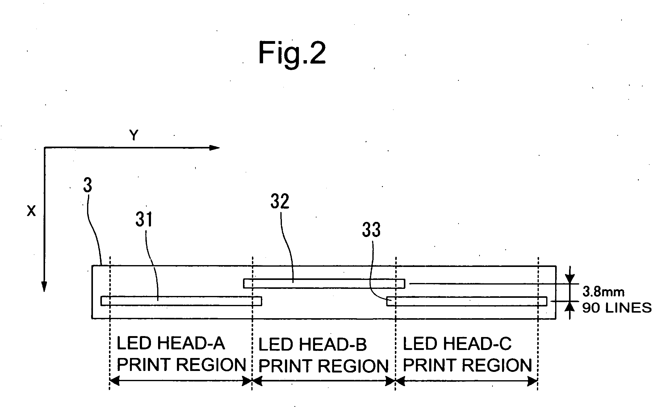 LED printer and print control method