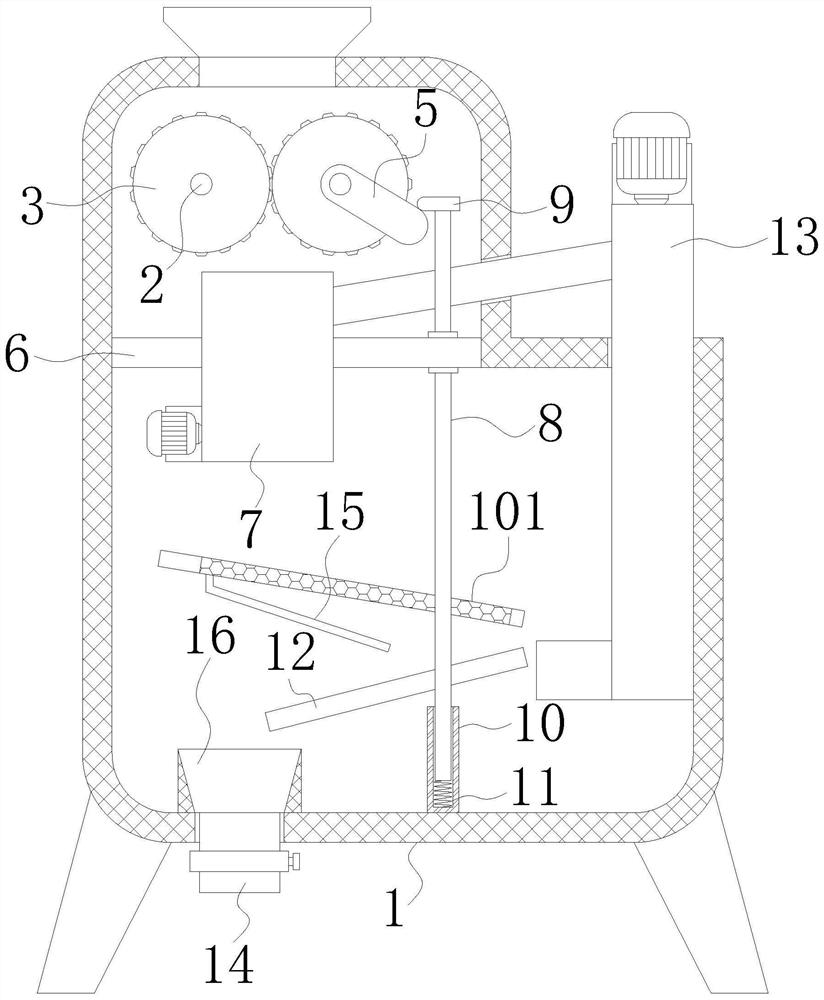 Environmental-friendly building waste treatment device for decoration construction