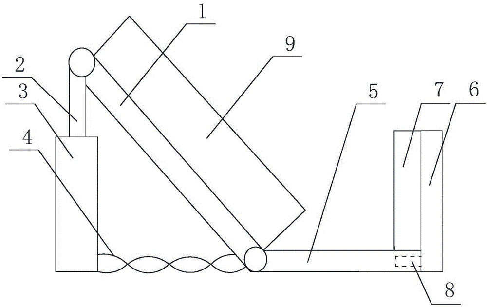 Folding type transmission equipment for unloading barreled water