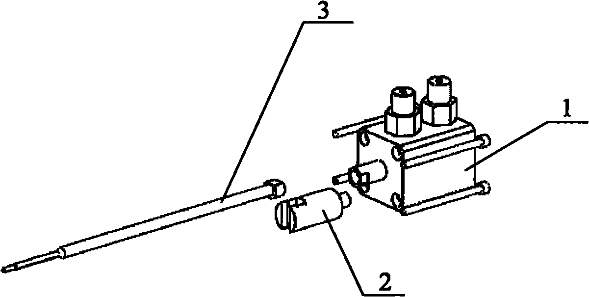 Oil cylinder core-loosening injection mould with spring self-locking mechanism