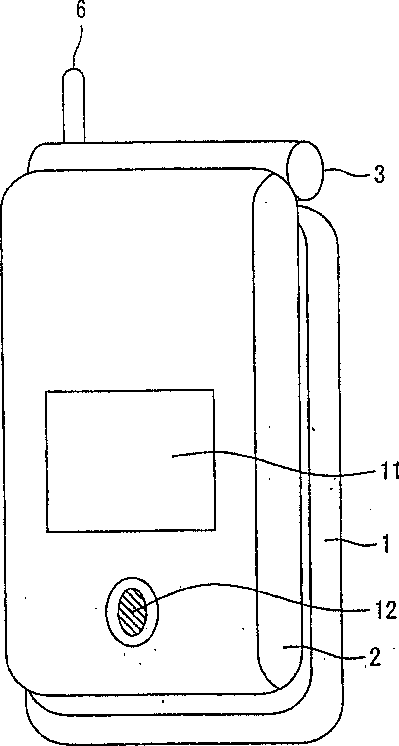 Electronic device and radio communication terminal