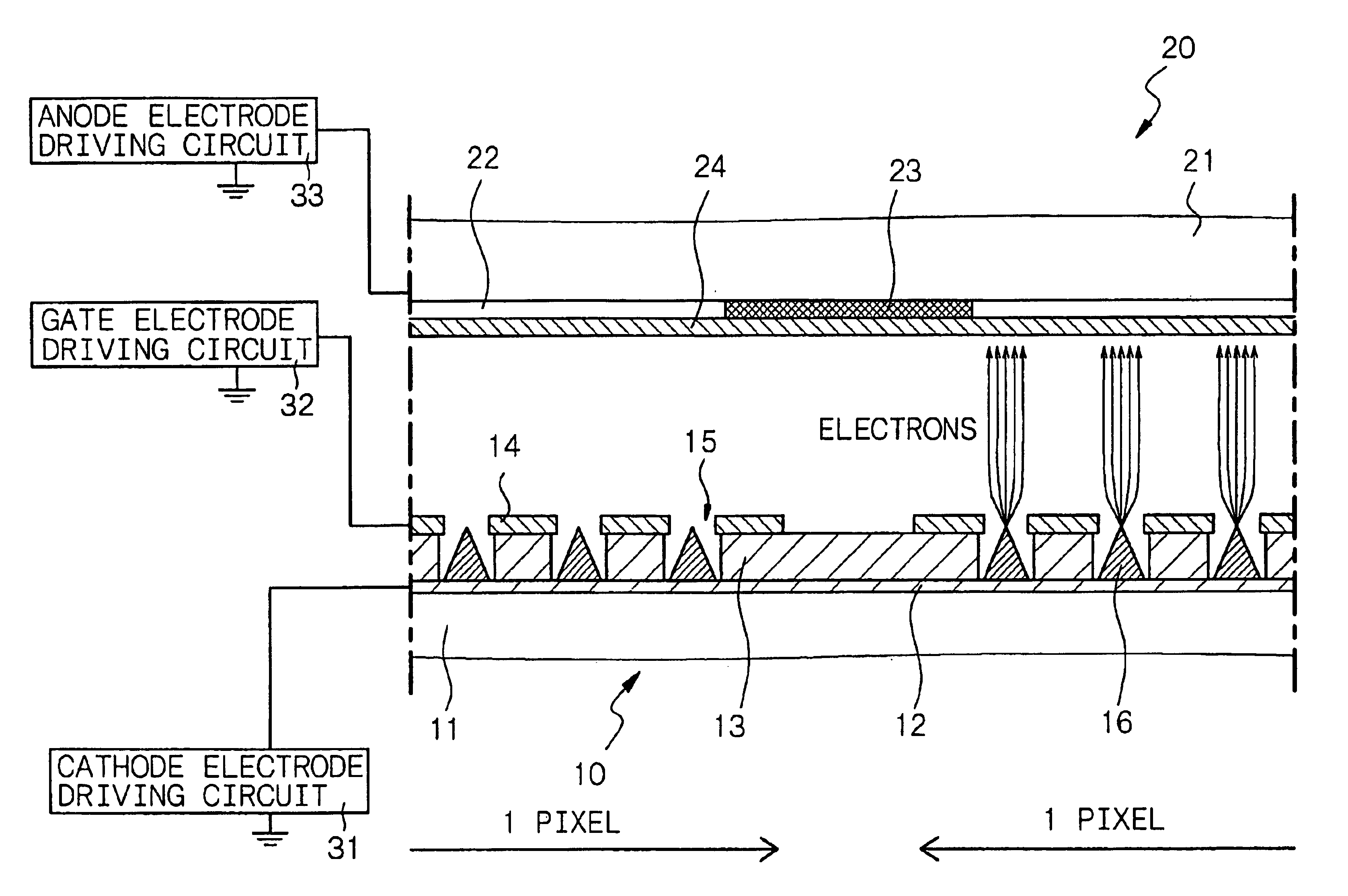 Luminescence crystal particle, luminescence crystal particle composition, display panel and flat-panel display