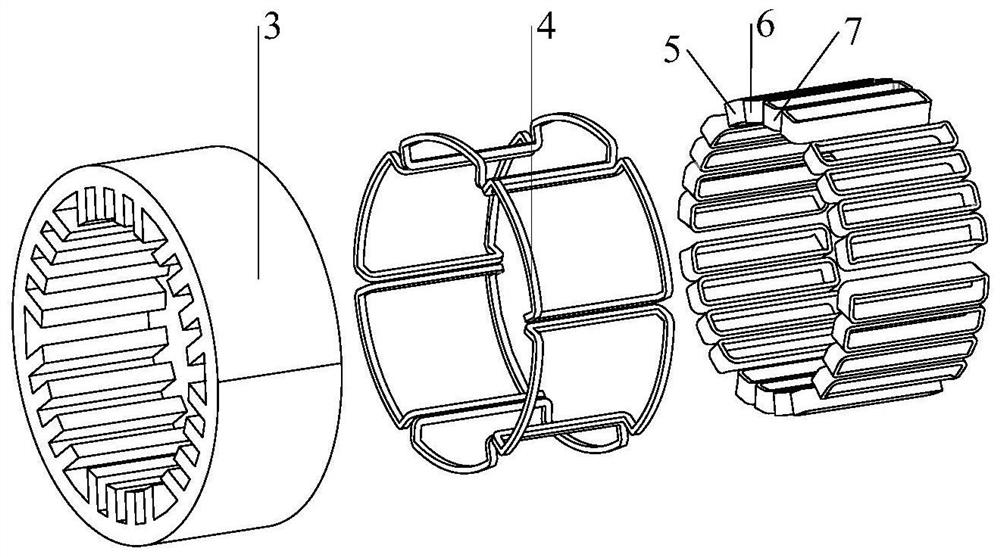 A three-phase symmetrical electrically excited doubly salient motor