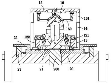 A pump body processing rotary table with clamping function