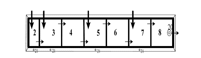 High-efficiency nitrogen and phosphorus synchronous removal method in treating low concentration wastewater