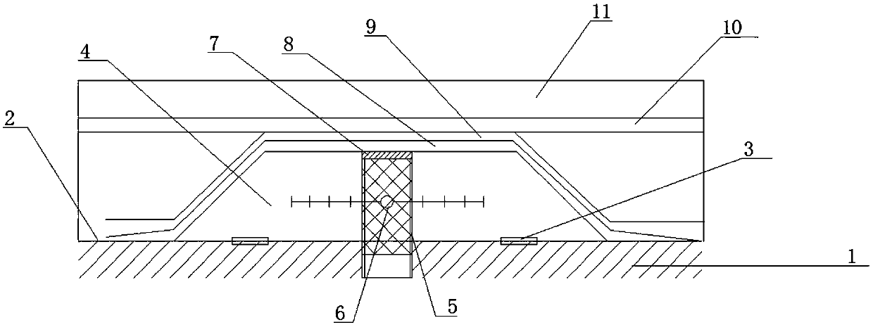 Underground garage roof deformation joint waterproof joint and building method