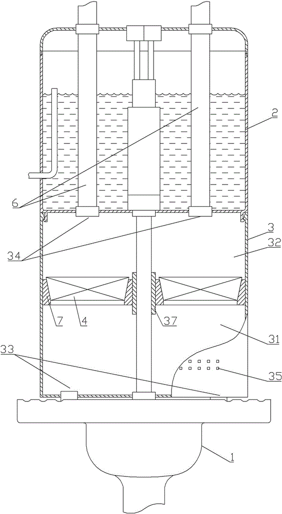 Integrated odor-resisting exhaust device for squatting pan