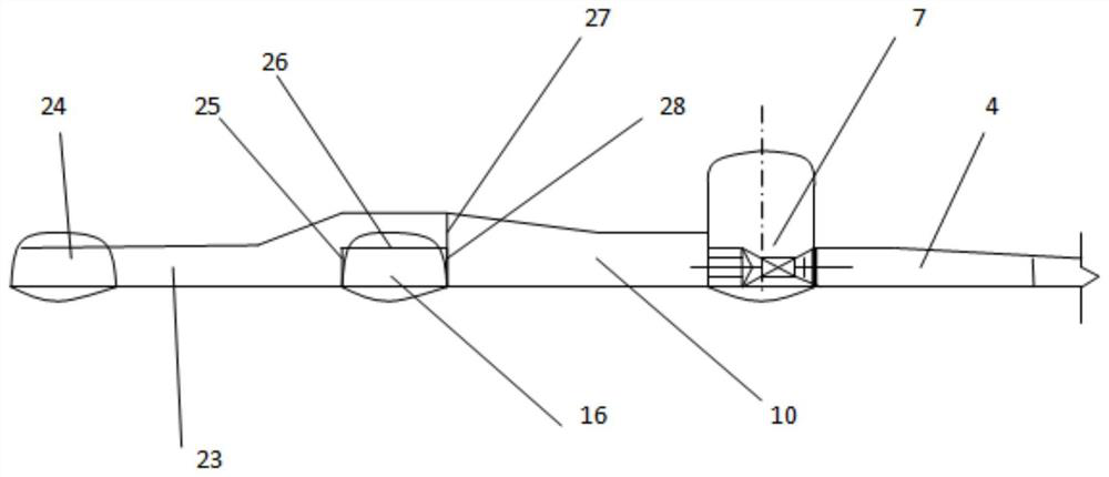 Underground ventilator room system shared by double-track tunnels