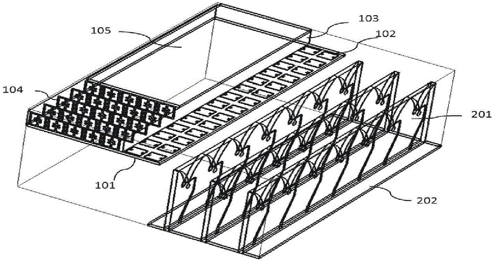 Phased-array antenna equipment, wide-angle impedance matching device thereof and phased-array antenna system