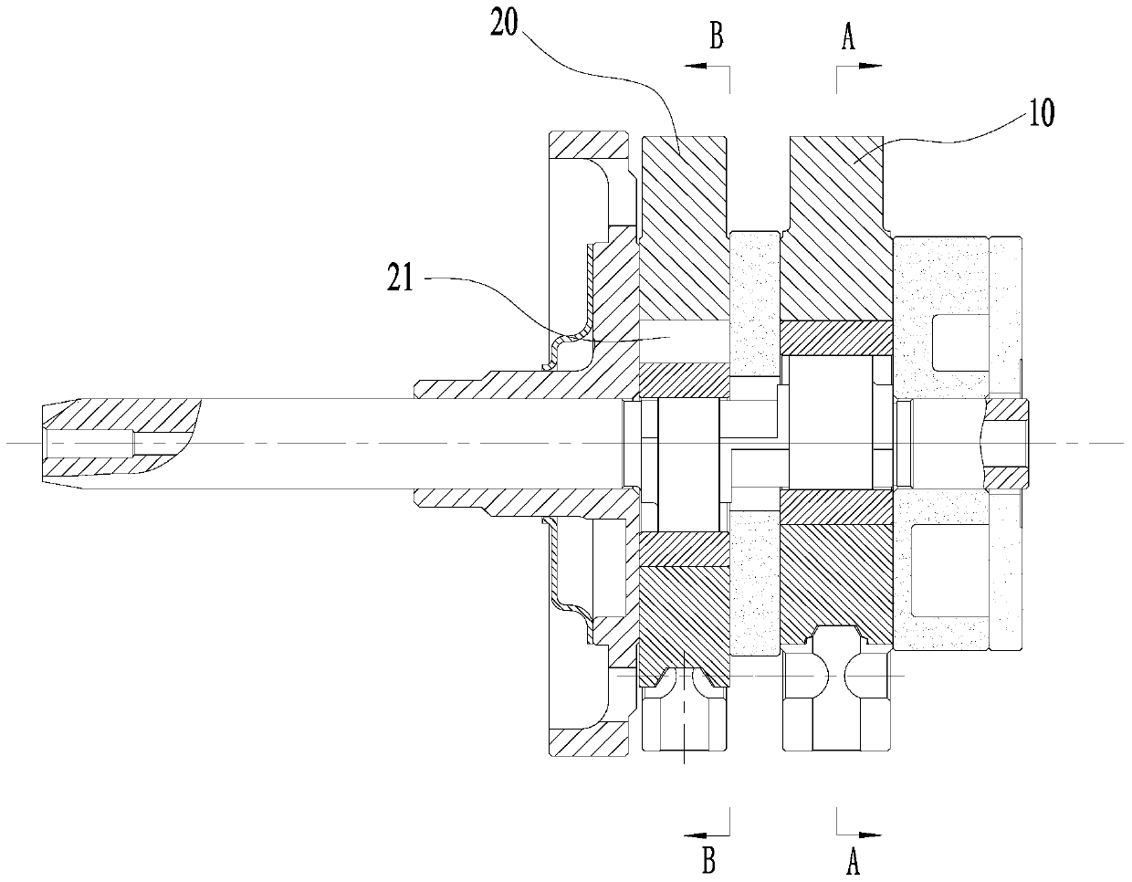 Rotary compressor assembly and air conditioner having same