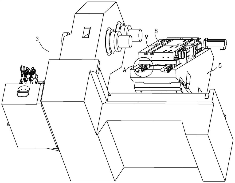 Inclined bed machine tool calender