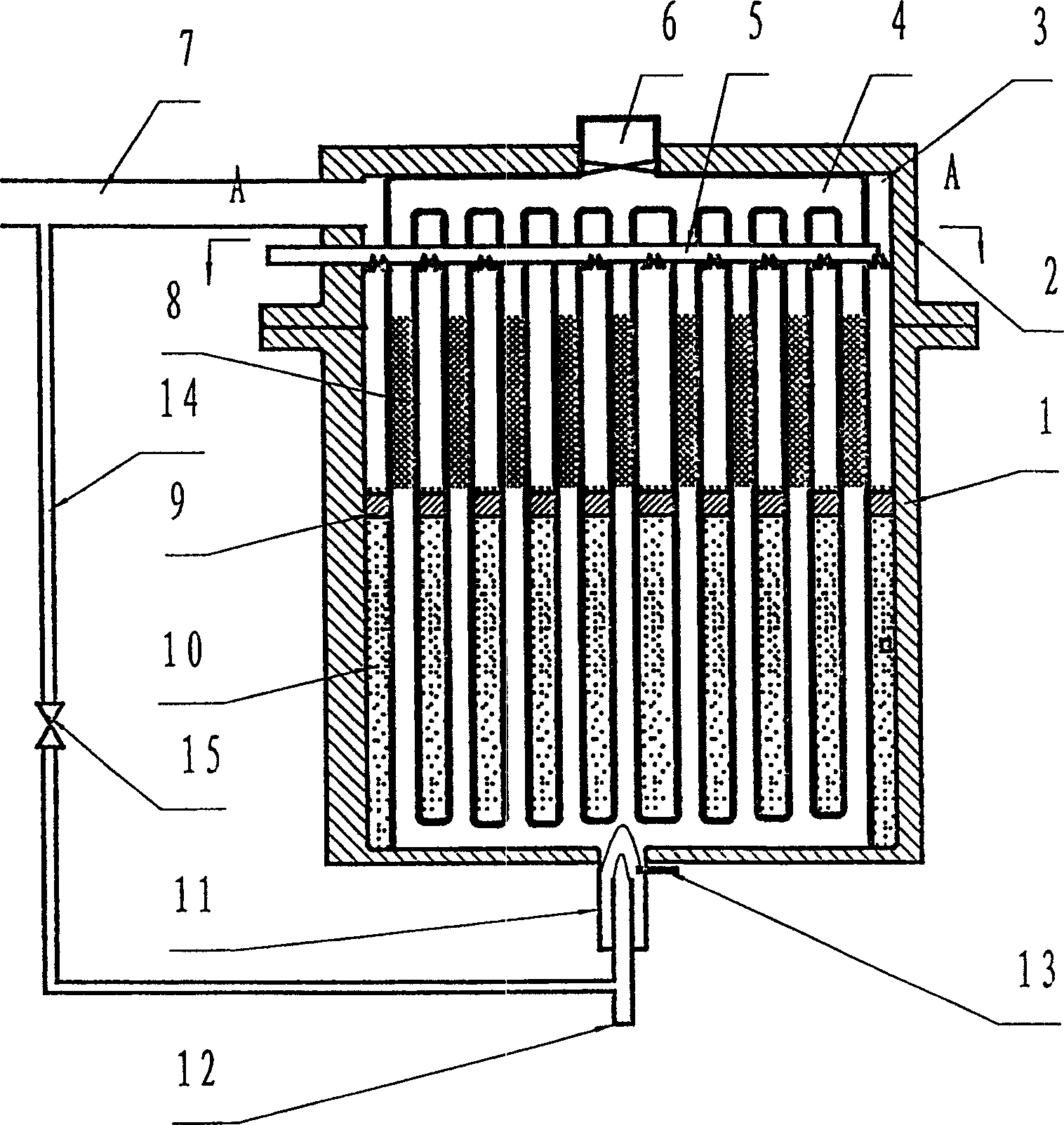 Heat storage type liquefied natural gas gasifier