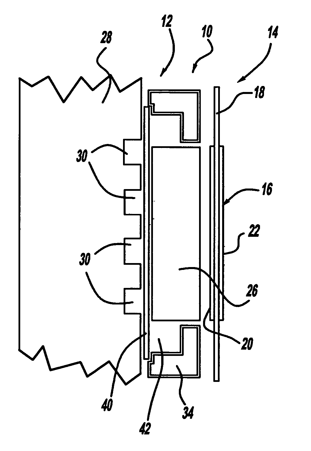 Water blocking layer and wicking reservoir for PEMFC