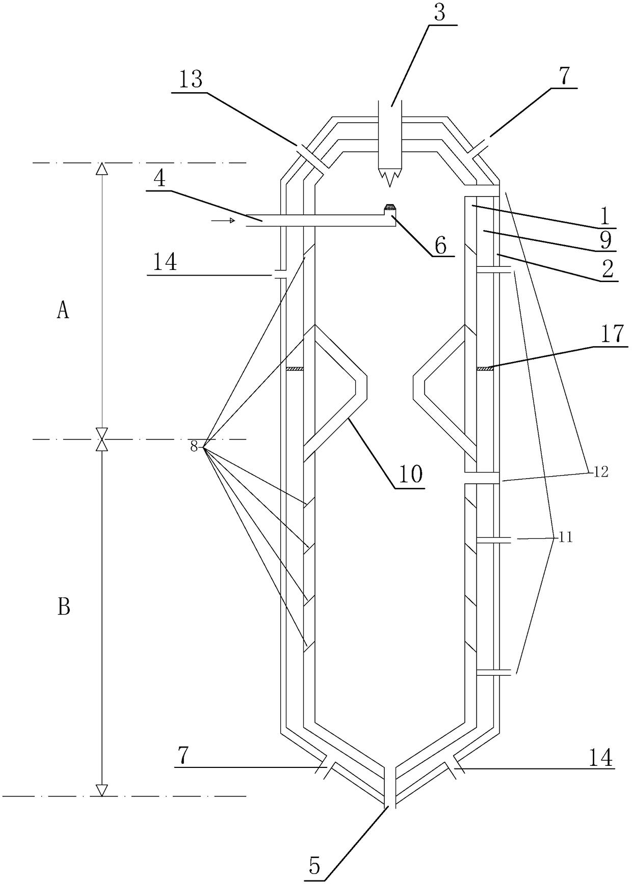 Reaction system for synthesizing silicon nitride powder