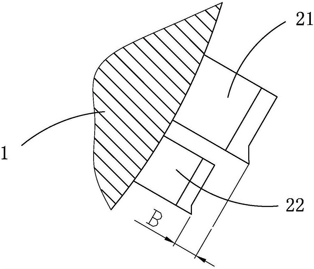 Tool for whirlwind milling of square shaft