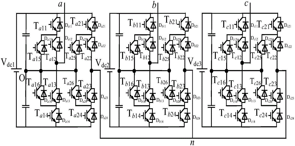 Five-level active midpoint clamping type H bridge converter