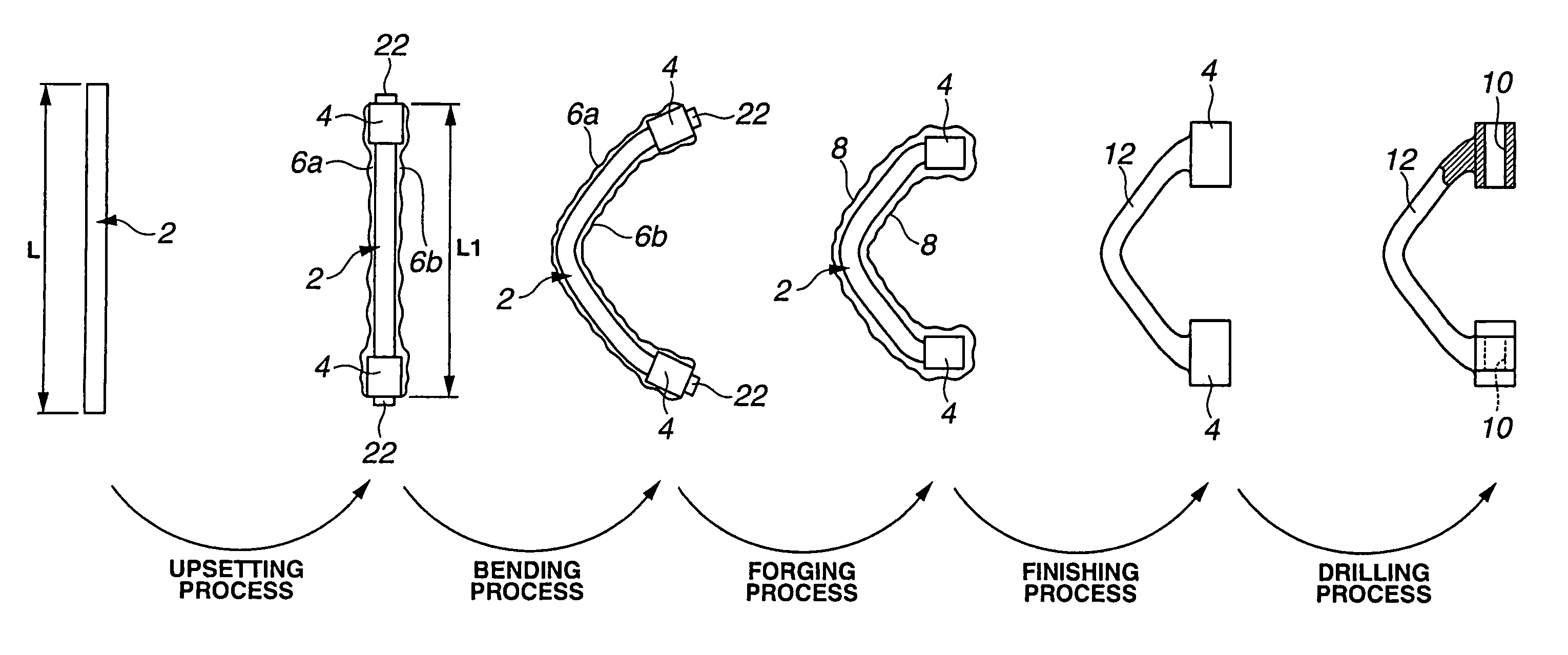 Method of producing forged part and method of producing suspension arm for automotive vehicles