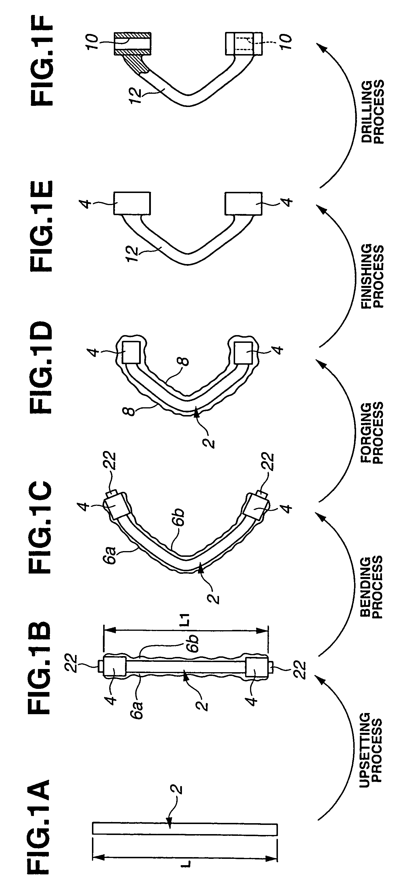 Method of producing forged part and method of producing suspension arm for automotive vehicles