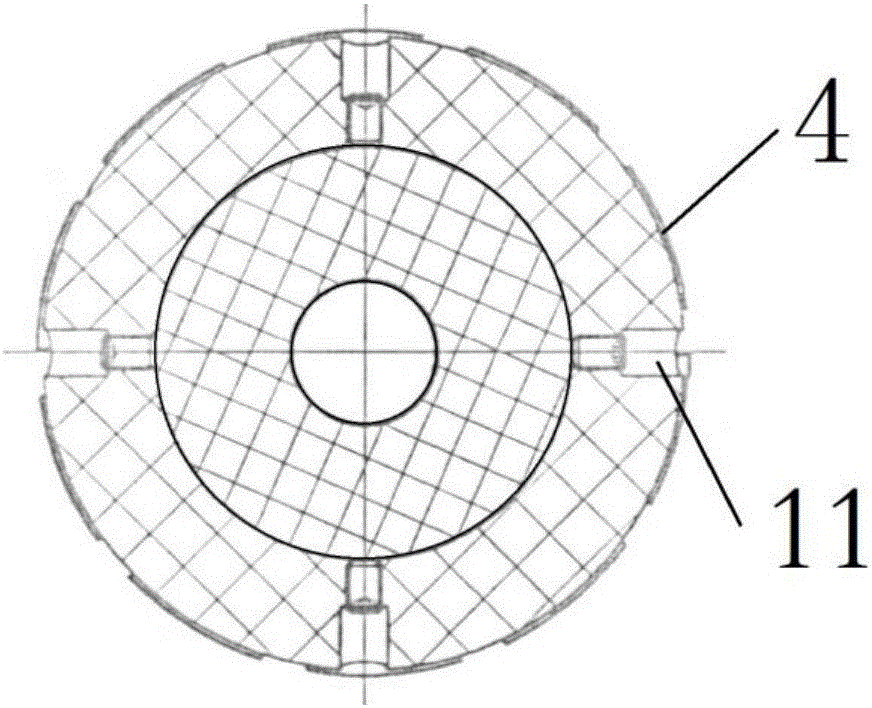 Fast drilling bridge plug made of composite material