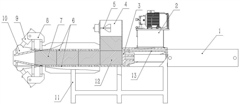 Horizontal hydraulic secondary solid-liquid separator