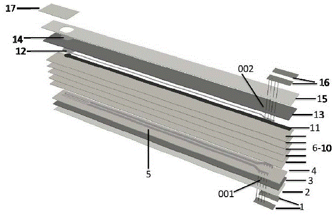 Plate type ceramic oxygen sensor