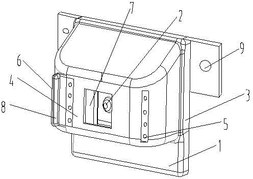 Automotive camera device with protective slid cover