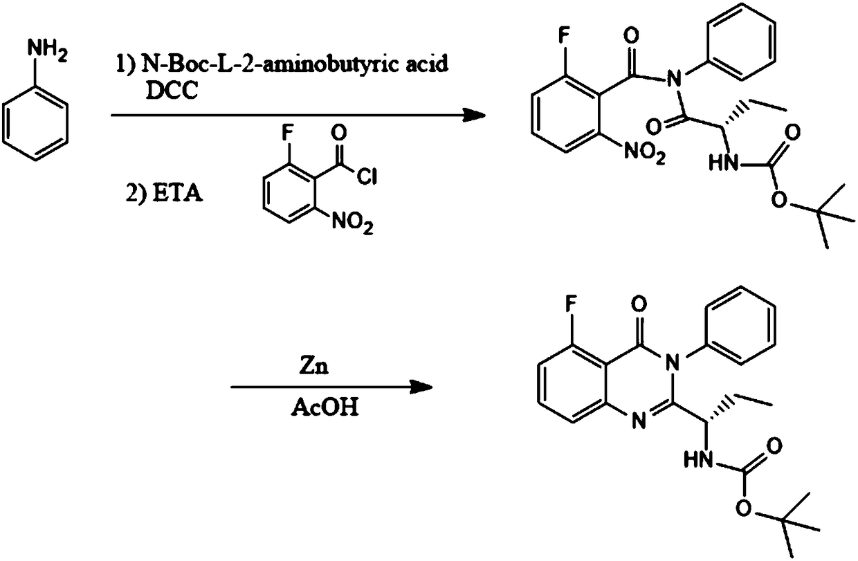 Preparation method of idelalisib intermediate